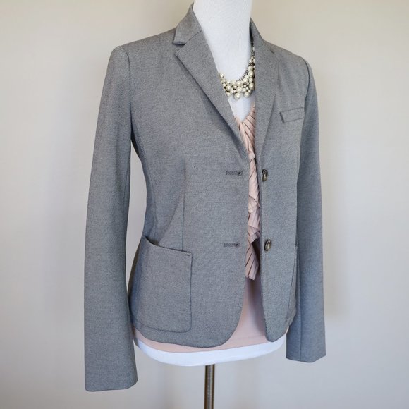 GAP Size 6 Gray Academy Blazer Suit Jacket Career - Picture 4 of 11